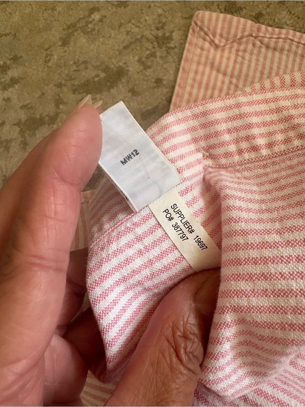 Ralph Lauren Pink and White Striped Button Down Oxford Shirt - Size Small - Picture 5 of 6